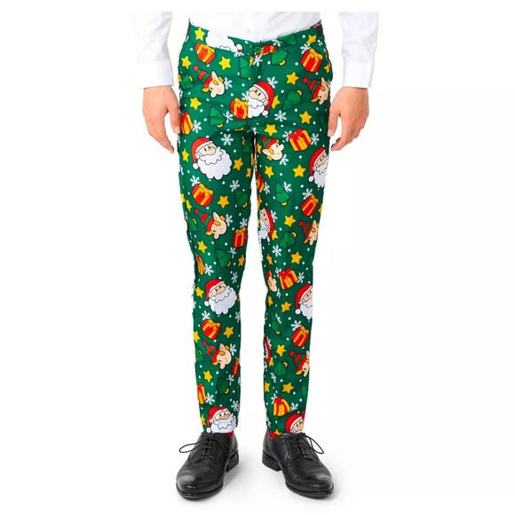 Suitmeister Santa Elves Green Christmas Suit (Pants and Jacket only- no tie). - Picture 3 of 8